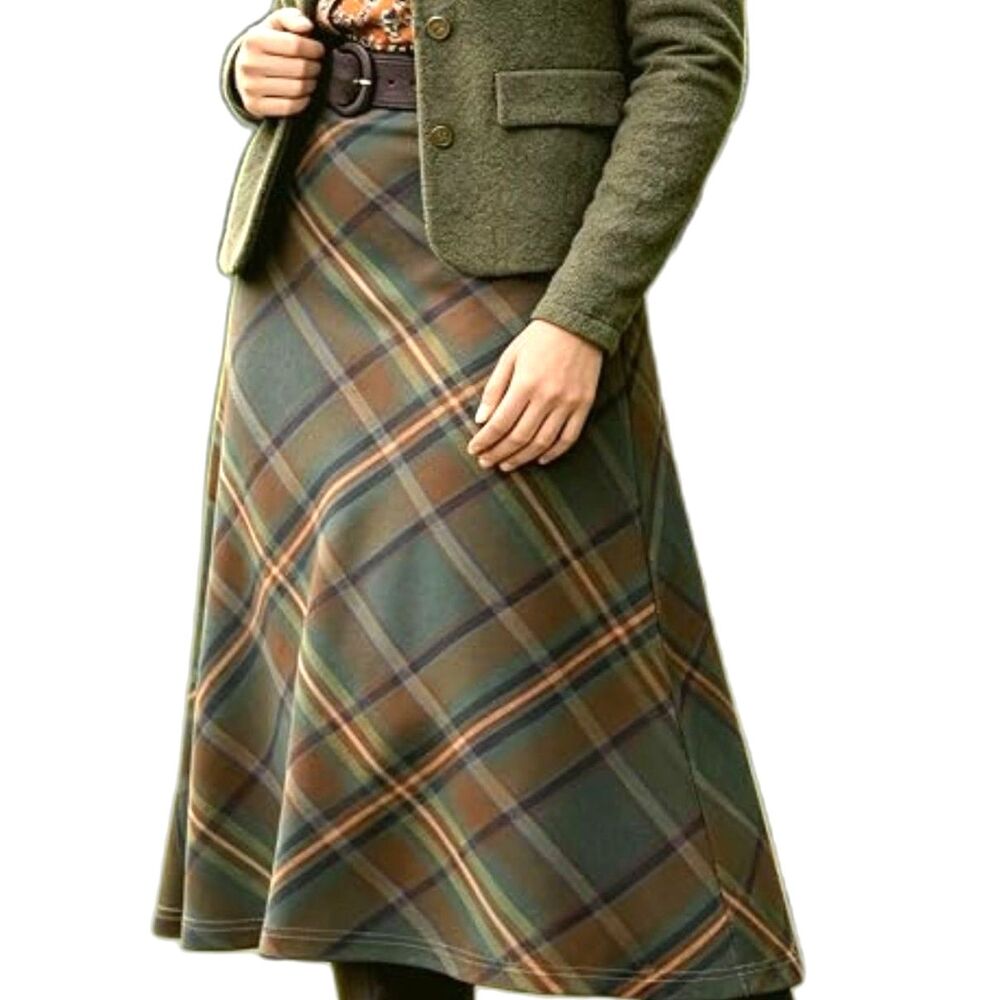 A‑Line Flared Swing Mid‑Length Casual Skirt